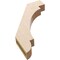 Ekena Millwork 3-inch W x 18-inch D x 24-inch H Aspen Rough Cedar Woodgrain TimberThane Knee Brace, Primed BRCUR03X18X24ASPRCPR - alternate 2